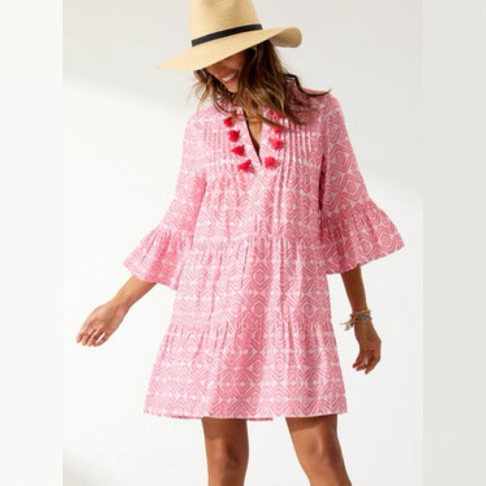 Tommy Bahama Pink Printed Mini Dress